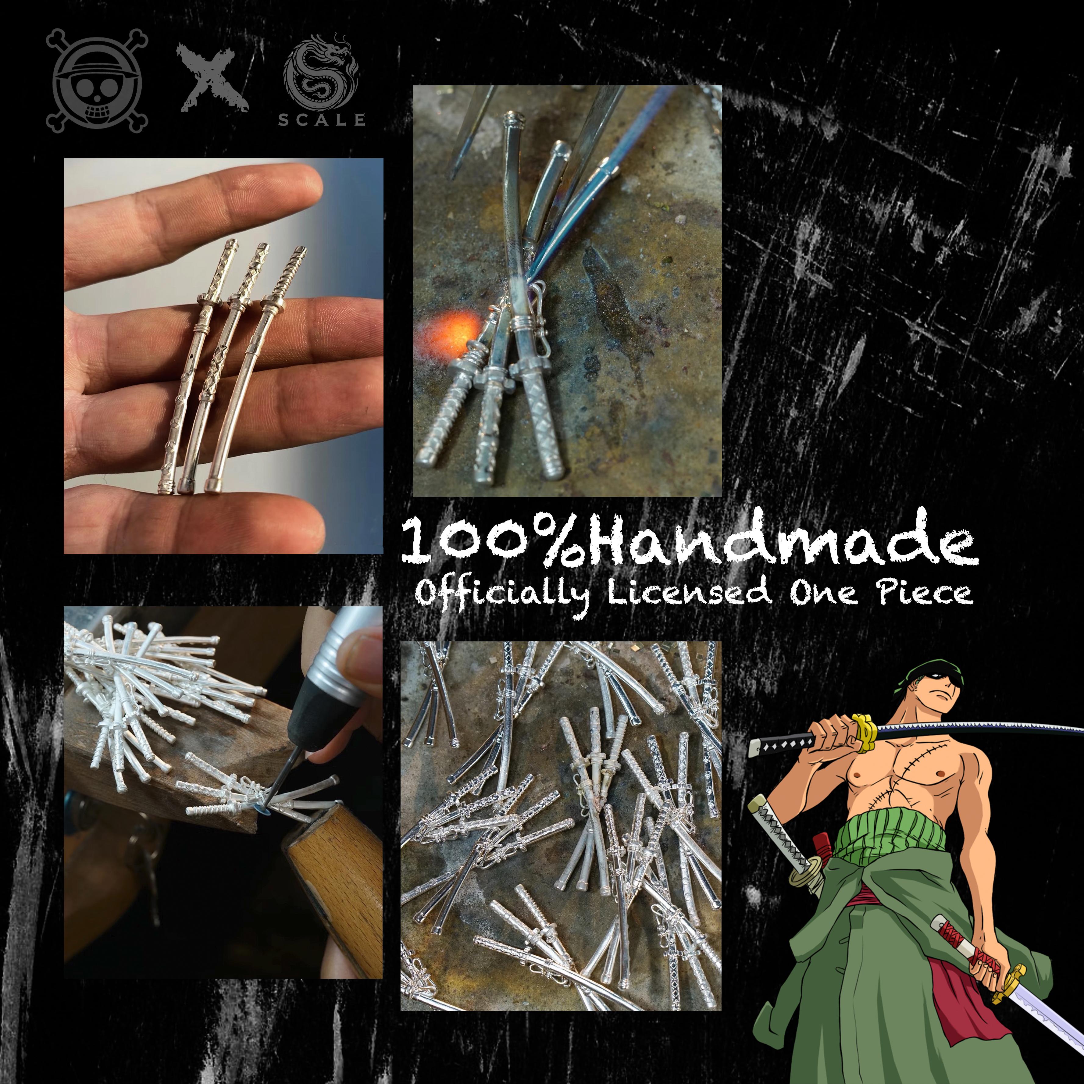 Anime Zoro-3-Blade Necklace Jewelry – Scale Boutique