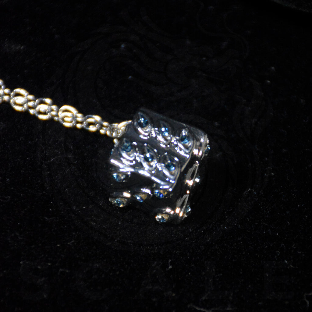 JJK Satoru Gojo Handmade Prison Realm Dice Necklace (Silver Alloy)