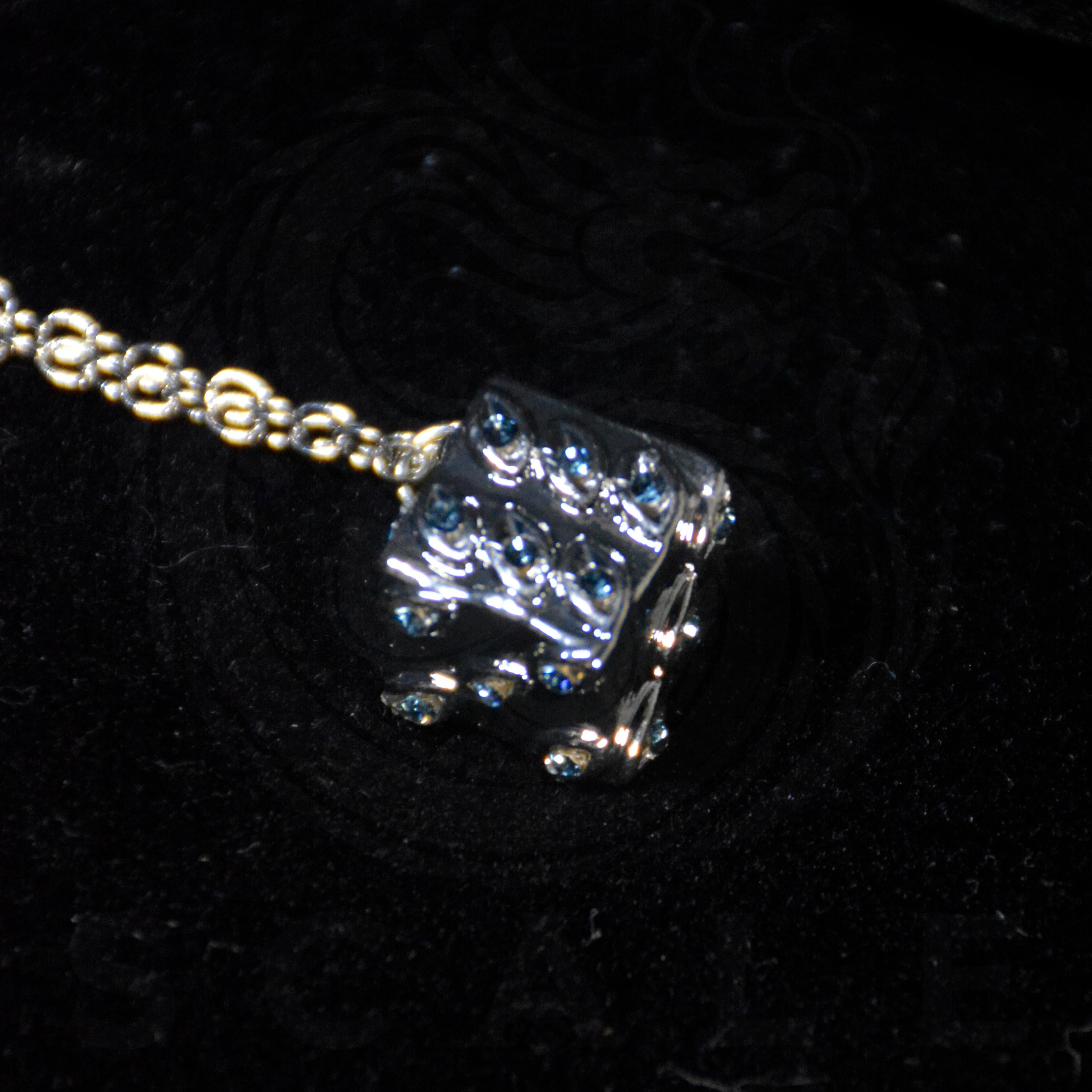 JJK Satoru Gojo Handmade Prison Realm Dice Necklace (Silver Alloy)