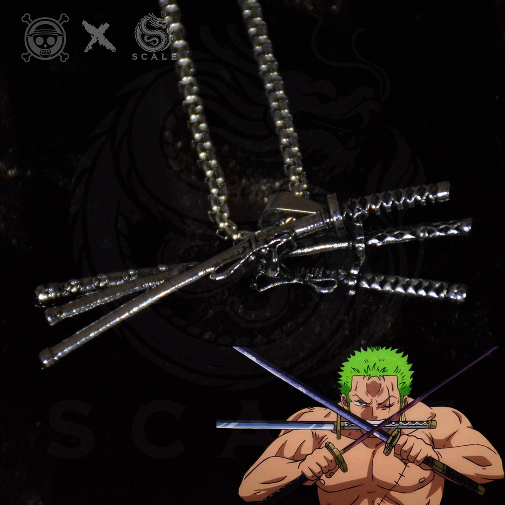 Anime Zoro-3-Blade Necklace Jewelry