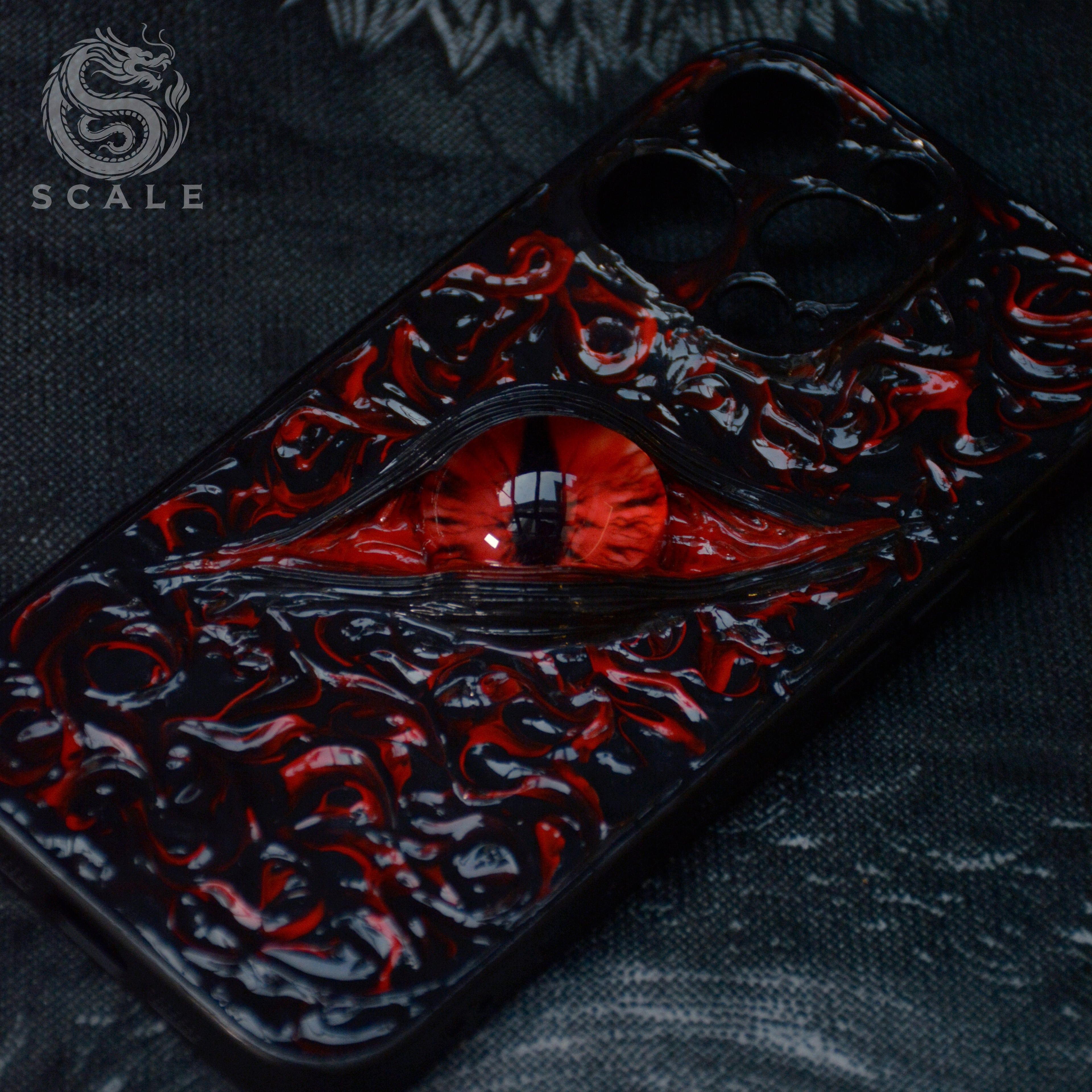 Cthulhu handmade  single eye phone case