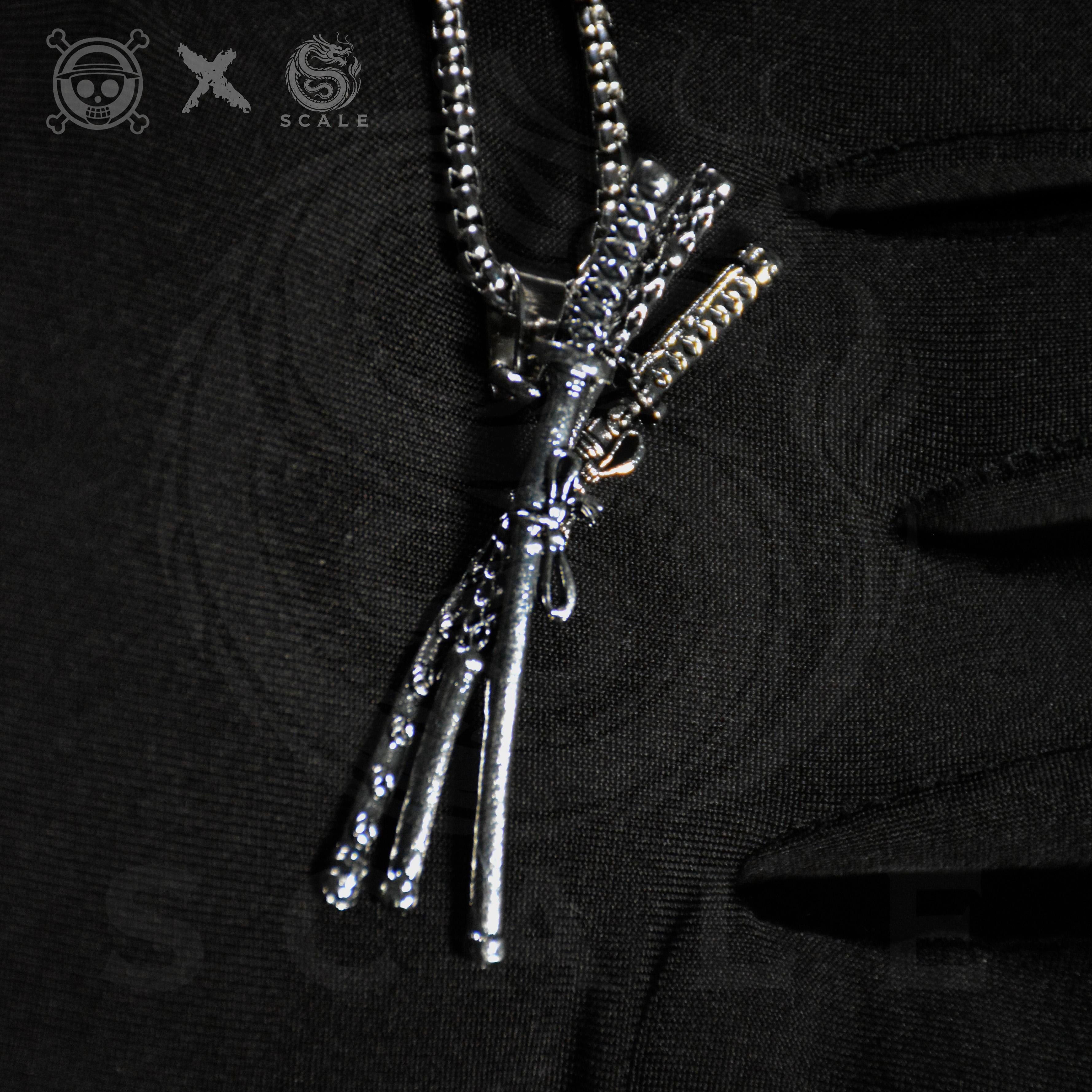 Anime Zoro-3-Blade Necklace Jewelry