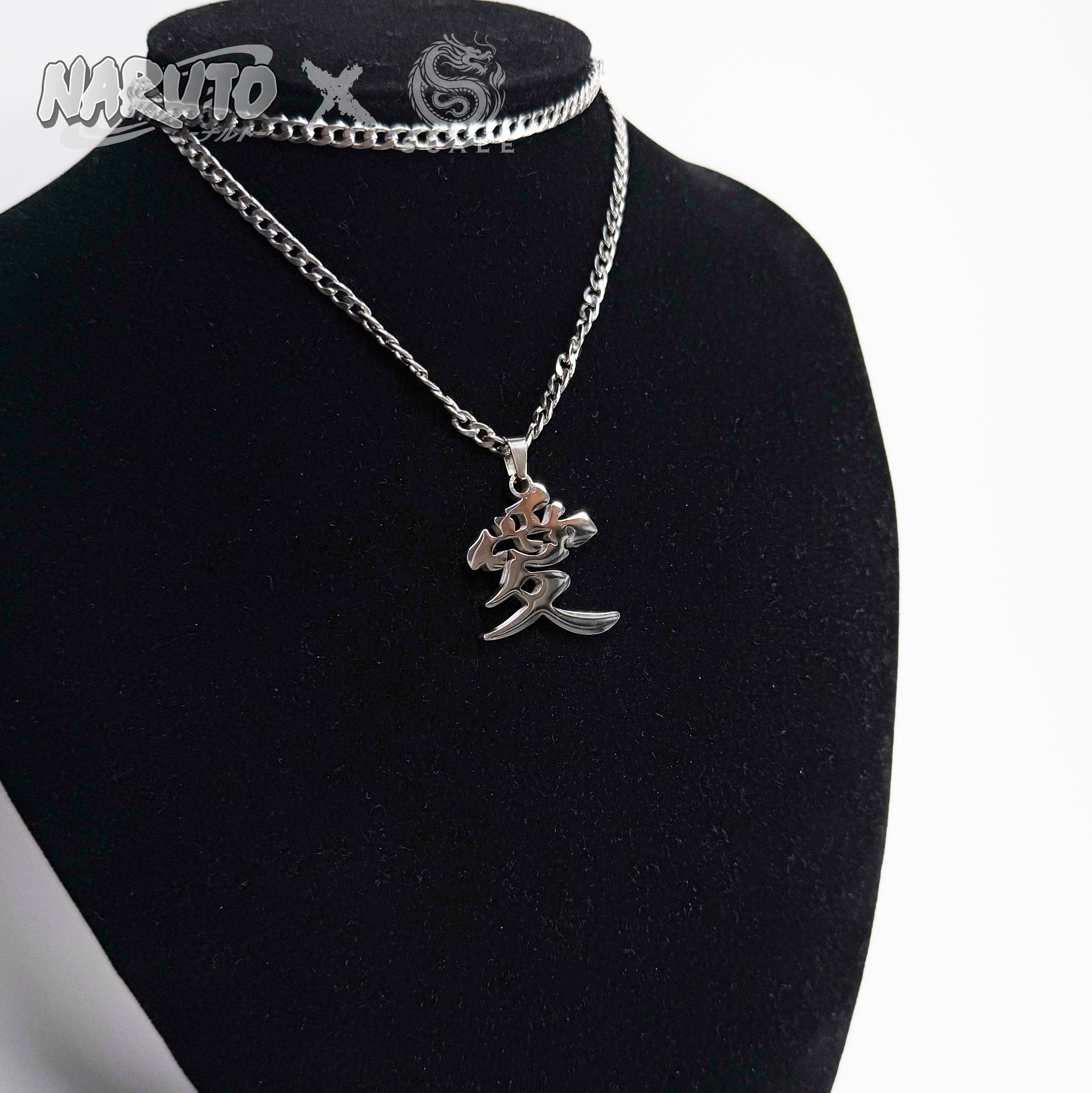 Naruto Gaara Necklace Kanji Love