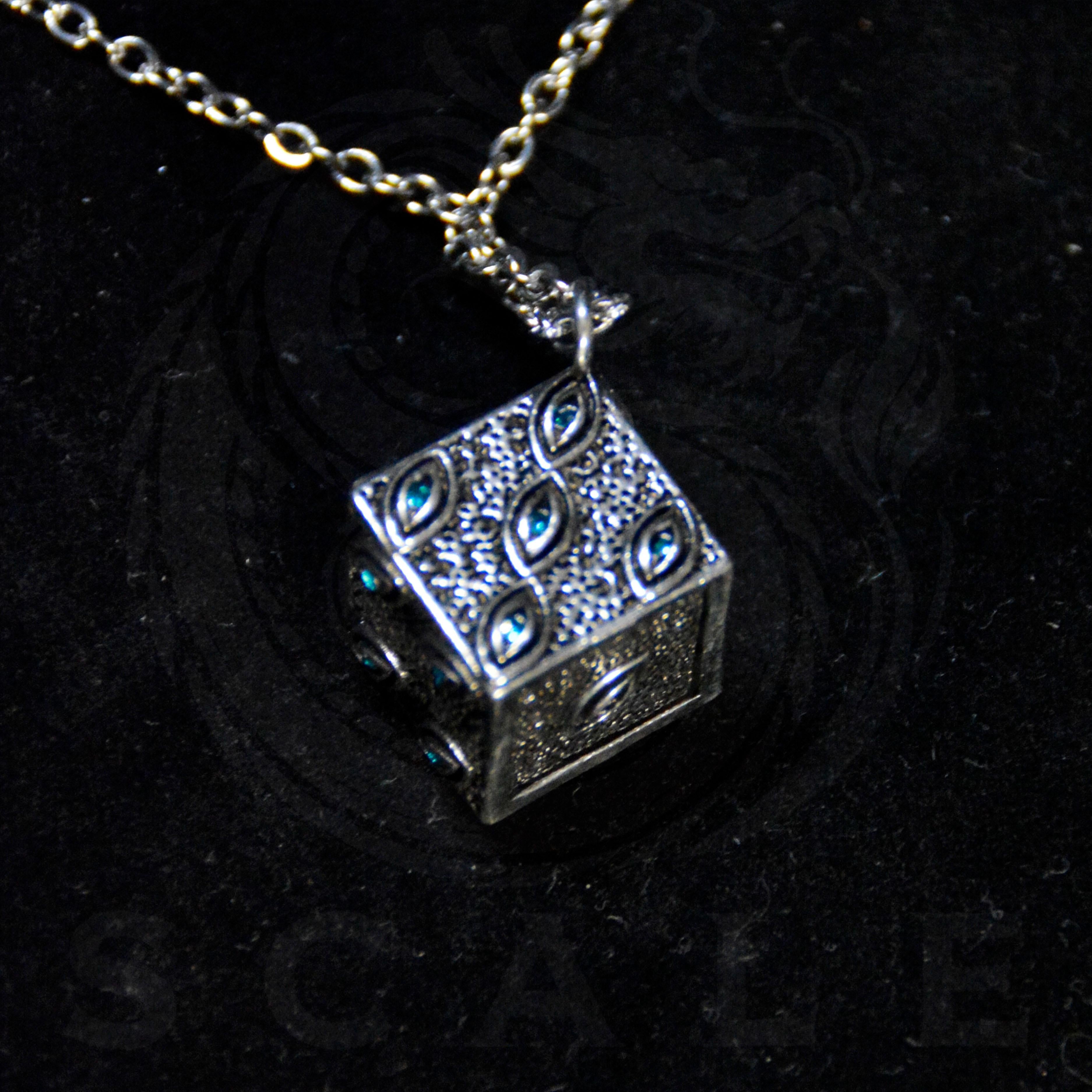 JJK Satoru Gojo Handmade Prison Realm Dice Necklace (Silver Alloy)